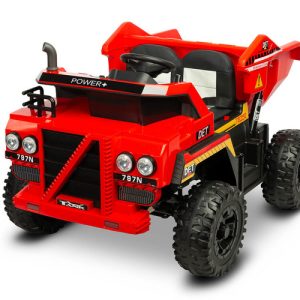 BATTERY VEHICLE TOY TIPPER TRUCK TANK RED