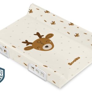 Stiffened Changing Pad with Safety System– Copse -  Fawn 70 cm