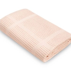 OPENWORK BLANKET LULU LIGHT PINK