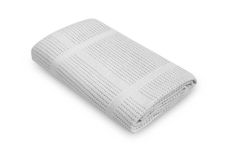 OPENWORK BLANKET LULU LIGHT GRAY