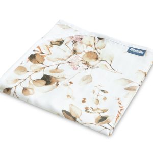 MUSLIN BLANKET EUCALYPTUS / WHITE 80x100cm