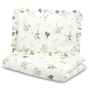 TWO-ELEMENT BEDDING OLIVE 100X135 CM