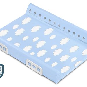 Stiffened Changing Pad with Safety System 70 CM – CLOUDS BLUE