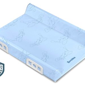 Stiffened Changing Pad with Safety System 70 CM – TRAVEL AEROPLANES - BLUE