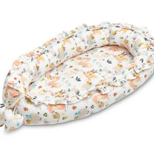 BABY NEST VELVET 80X45 PICNIC PEACH
