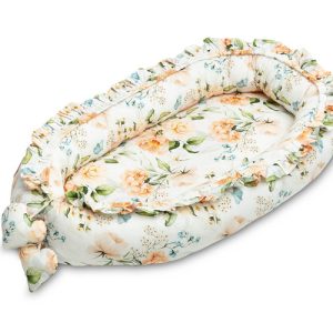 BABY NEST VELVET 80X45 PEONY PEACH