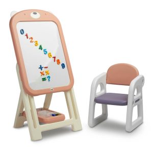 EDUCATIONAL DRAWING BOARD WITH CHAIR TED PINK