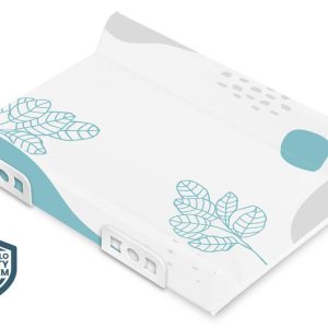 Stiffened Changing Pad with Safety System– Pet - boho blue 70 cm