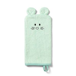 787/03 Bamboo baby wash mitt green