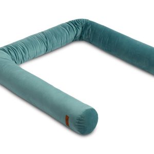 COT BUMPER ROLLER VELVET EMERALD