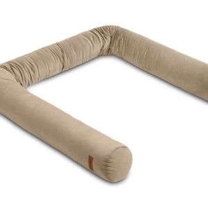 COT BUMPER ROLLER VELVET BEIGE