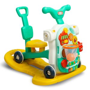 MULTIFUNCTIONAL WALKER TOY 5IN1 TURQUOISE
