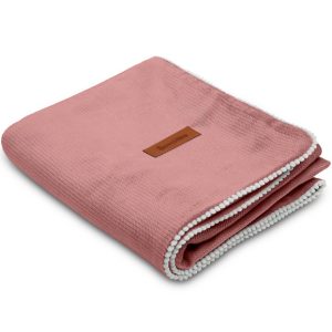 VELVET BLANKET DIRTY PINK 75X100