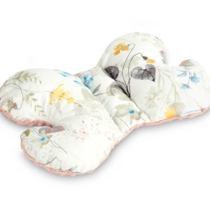 BUTTERFLY PILLOW 26X35 RETRO PINK LEAVES