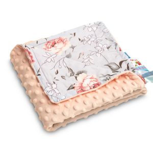 MINKY BLANKET PEACH MAGICAL GARDEN 75 X 100