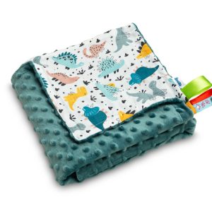 MINKY BLANKET EMERALD DINOSAURS 75 X 100