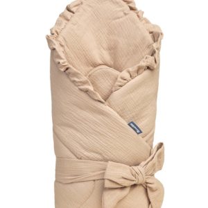 MUSLIN CONE WRAP BEIGE 90x90
