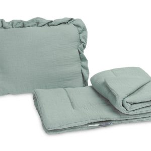 MUSLIN PUSHCHAIR SET - KHAKI