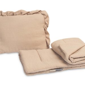 MUSLIN PUSHCHAIR SET - BEIGE