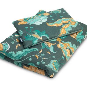 VELVET COT SET PARADISE EMERALD