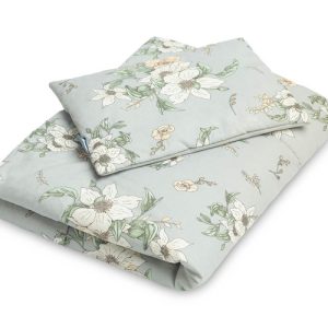 VELVET COT SET LILY GREY