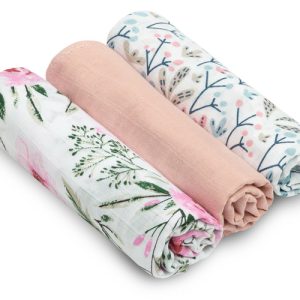 Muslin diaper 3-pack – pink