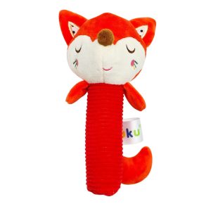 A0643 RATTLE SQUEAKER FOX PLUSH