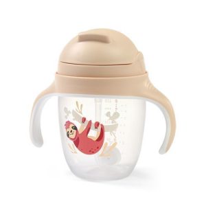1464/04 Sippy cup with weighted straw BEIGE