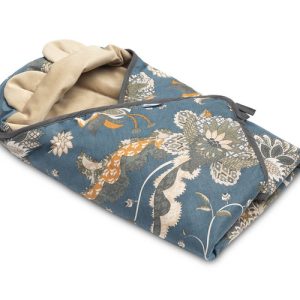 Velvet carry-cot swaddle blanket – MOROCCO BEIGE