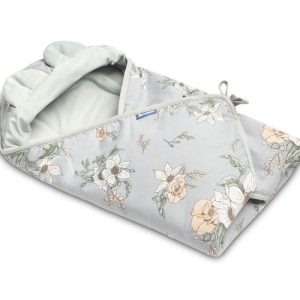 Velvet carry-cot swaddle blanket – LILY GRAY