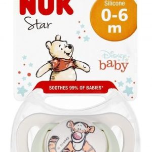 6571 STAR SILICONE PACIFIER 0-6 1PC BOX