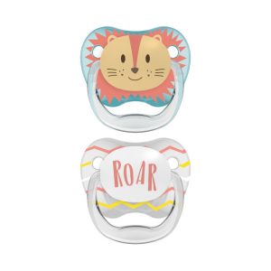 PV12015 PreVent PRINTED SHIELD Pacifier - Stage 1, Boy Animal Faces, 2-Pack