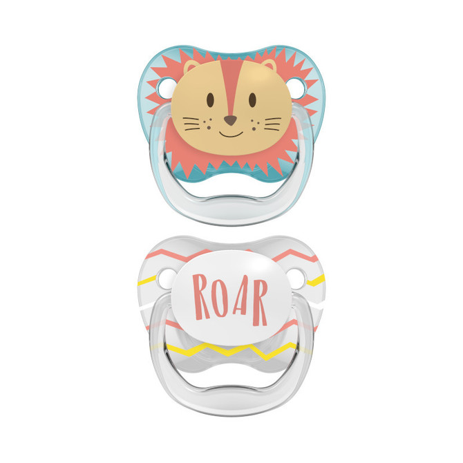 PV12015 PreVent PRINTED SHIELD Pacifier - Stage 1, Boy Animal Faces, 2-Pack