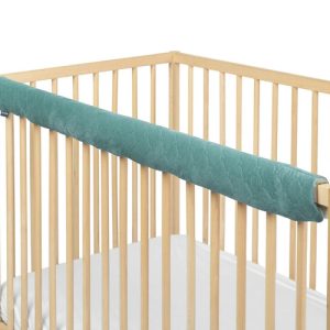 BED BUMPER FOR THE UPPER EDGE OF THE BED VELVET NEPAL GREEN