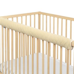 BED BUMPER FOR THE UPPER EDGE OF THE BED VELVET SAND