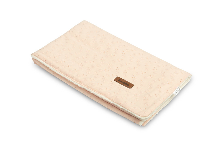 EMBROIDERED BLANKET 80X100 FROSTING PLUSH