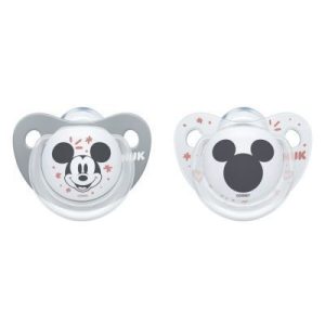 2891 DISNEY SILICONE pacifier MICKEY MOUSE 6-18 2PCS/BOX 736124