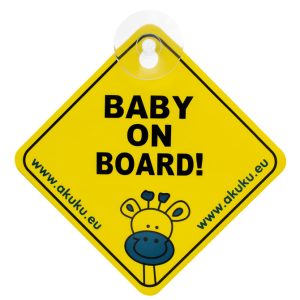 A0645 BABY ON BOARD HANGER/SUCTION CUP