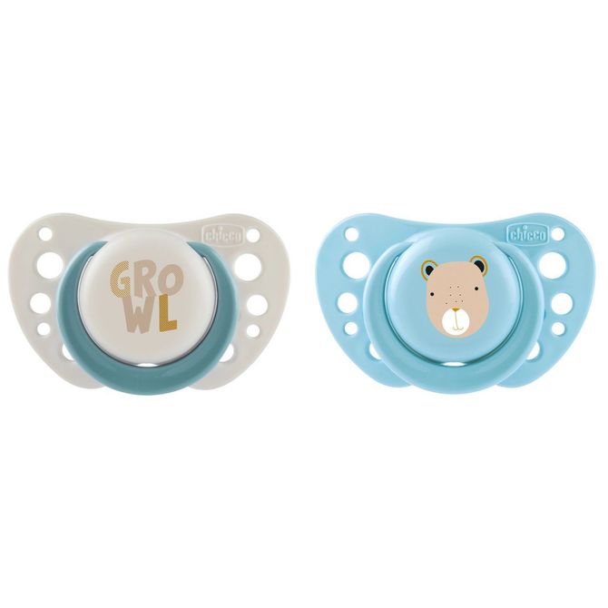 171521 PF AIR SILICONE pacifier 2-6M 2PCS BLUE