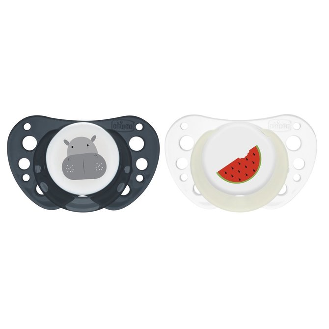 171576 PF AIR SILICONE pacifier 6-36M 2PCS LUMI BLUE