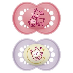 0783 ORIGINAL pacifier 6+ DAY&NIGHT PLANET LOVE GIRL