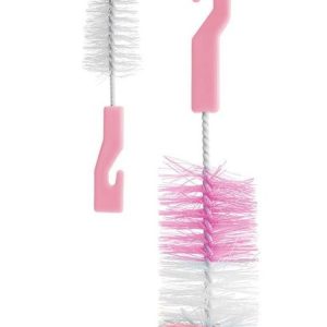6014 BRUSH WITH SPONGE FOR WASHING BOTTLES AND PACIFICATIONS 3 COLORS BOC0601
