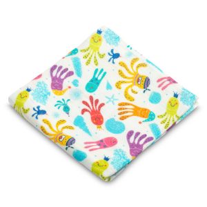 BAMBOO DIAPER - OCTOPUS 75x75
