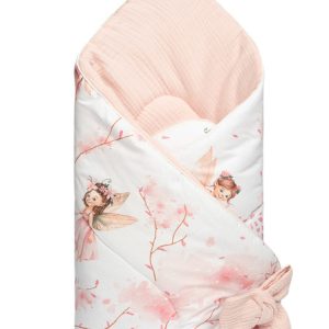 BABY NEST CONE WRAP PINK FAIRY 75x75