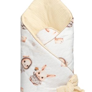 BABY NEST CONE WRAP BEIGE BUNNY 75x75