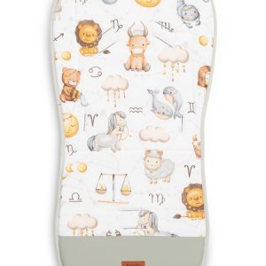 MUSLIN INSERT FOR A STROLLER - GRAY ZODIAC