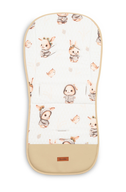 MUSLIN INSERT FOR A STROLLER - BEIGE BUNNY