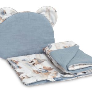 MUSLIN PUSHCHAIR SET - DRAGONS JEANS