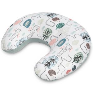 MUSLIN PILLOW FOR FEEDING - EMERALD HEDGEHOG