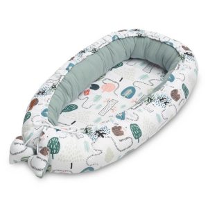 BABY NEST MUSLIN - EMERALD HEDGEHOG